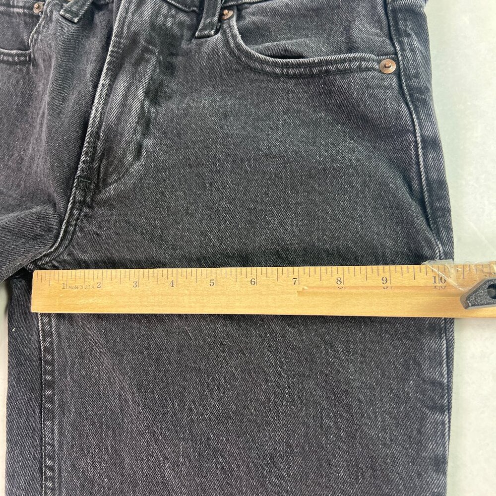Abercrombie Fitch Jeans Women's 28x30* Low Rise Baggy Black Faded Denim Tag 25R - Picture 14 of 16